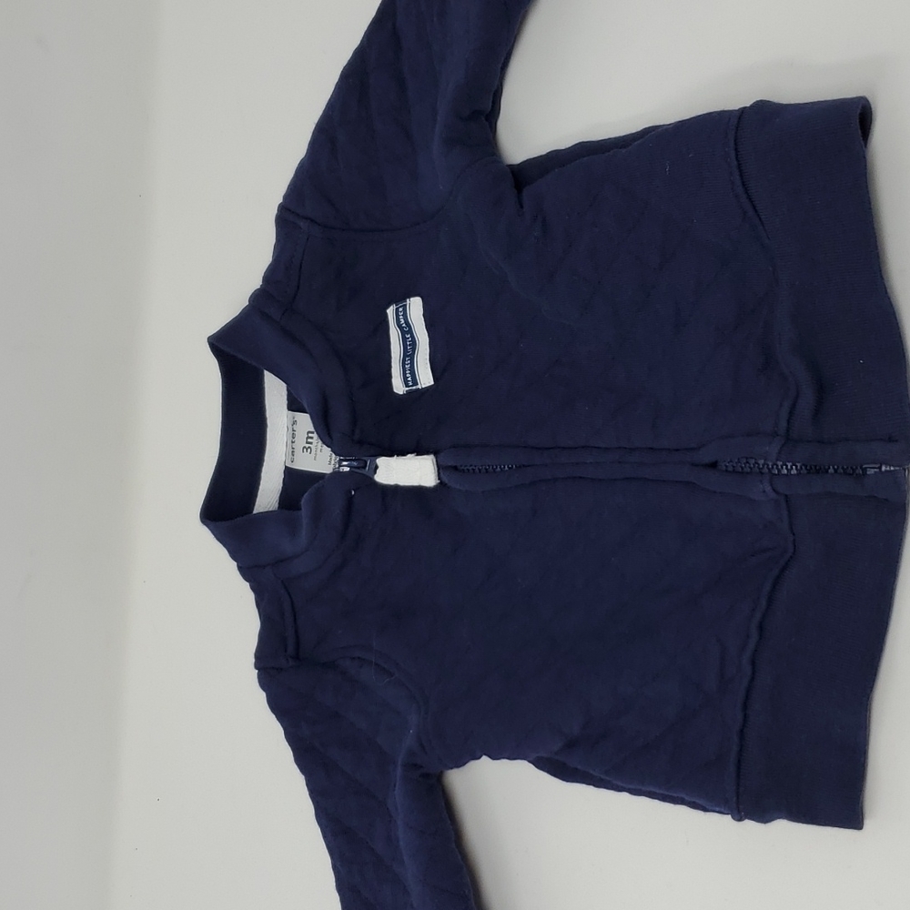 Carters 3 Pc Set Jacket Pants Onesie 3 mos Baby Boy Navy - Picture 2 of 10